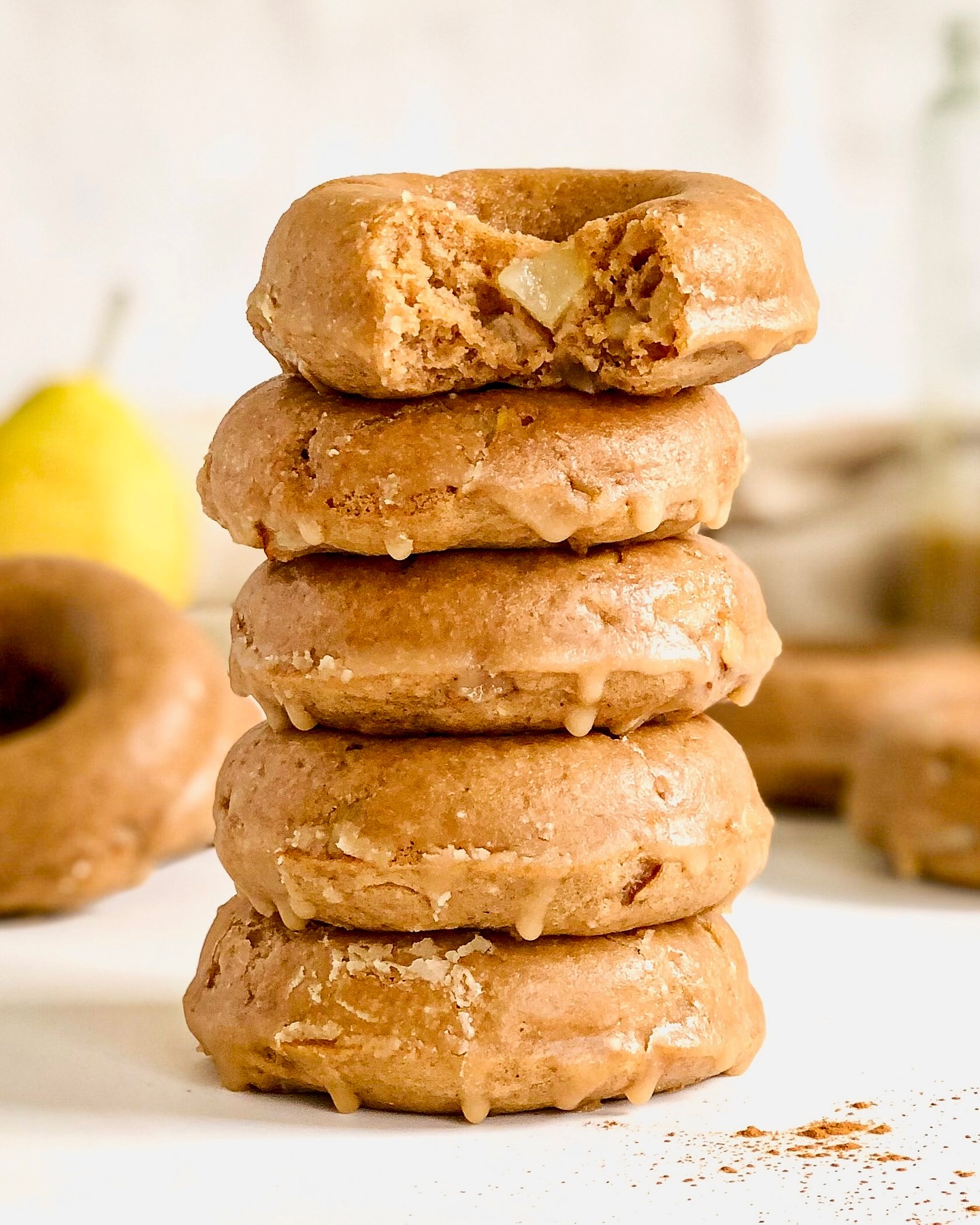 SPICED PEAR DONUTS